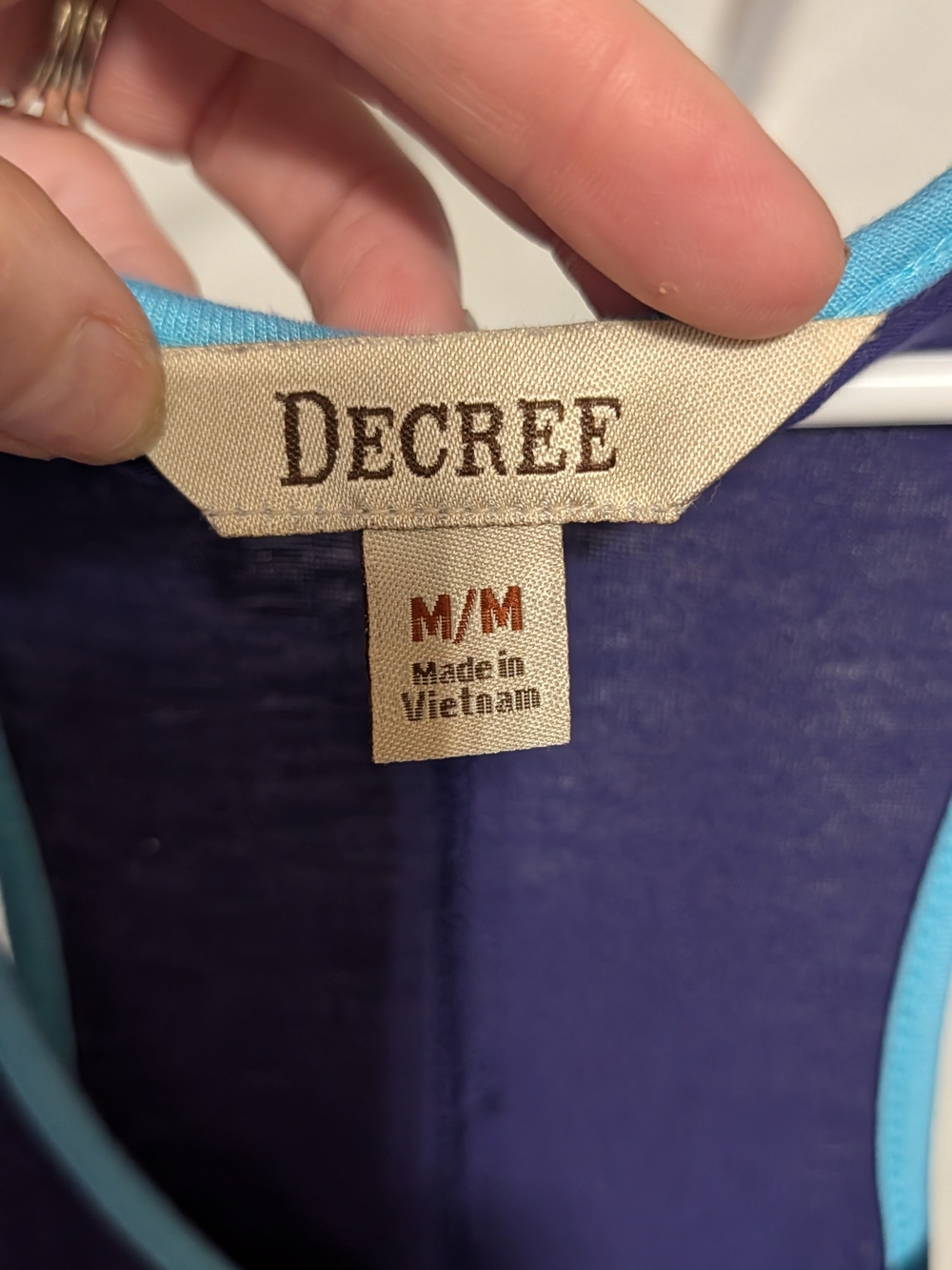 Decree Navy and Light Blue Sleeveless Maxi Dress - Picture 3 of 3